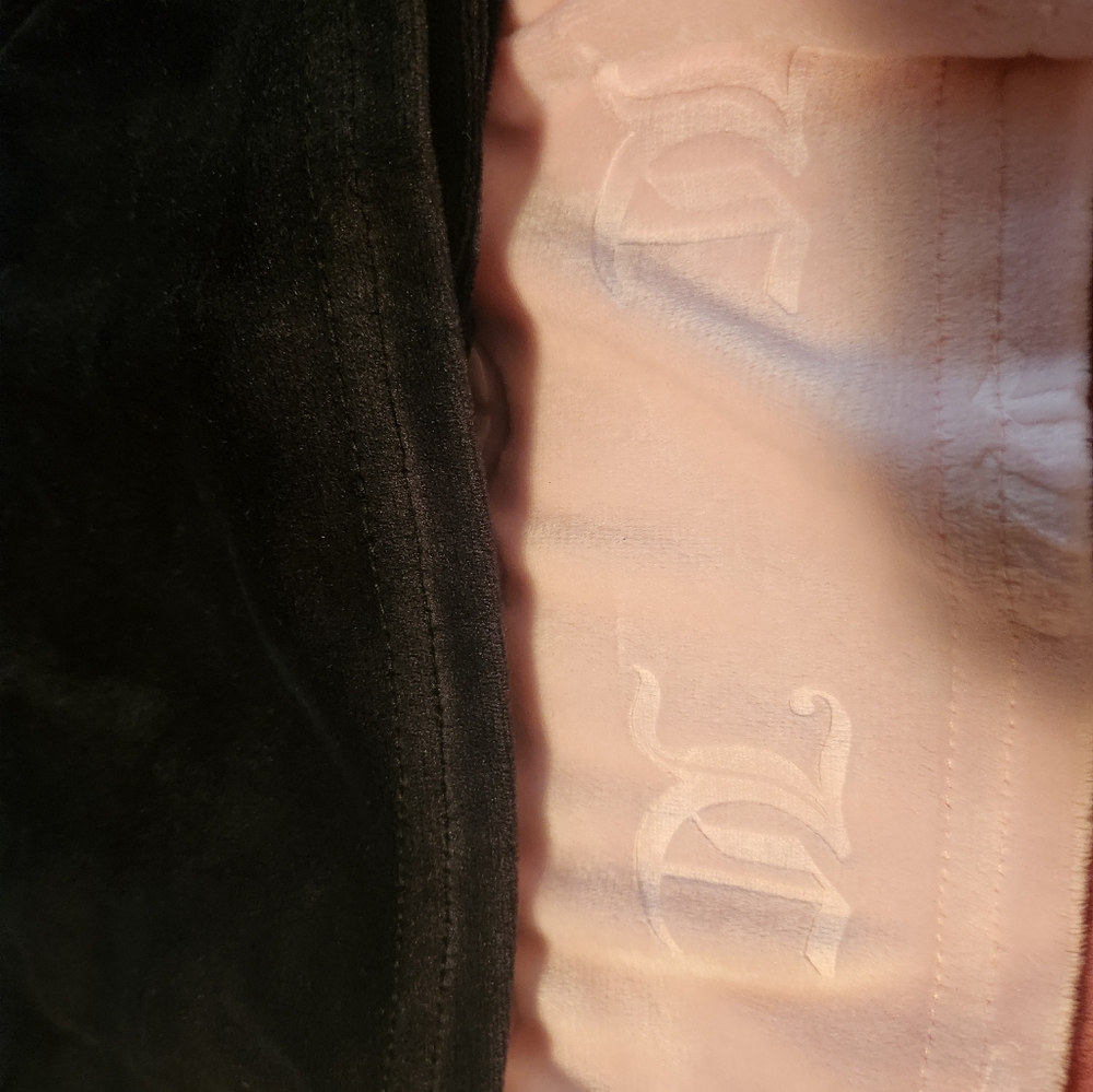 Juicy Couture Women's Velour Shorts - Pink, Black, and Peach - Picture 5 of 7